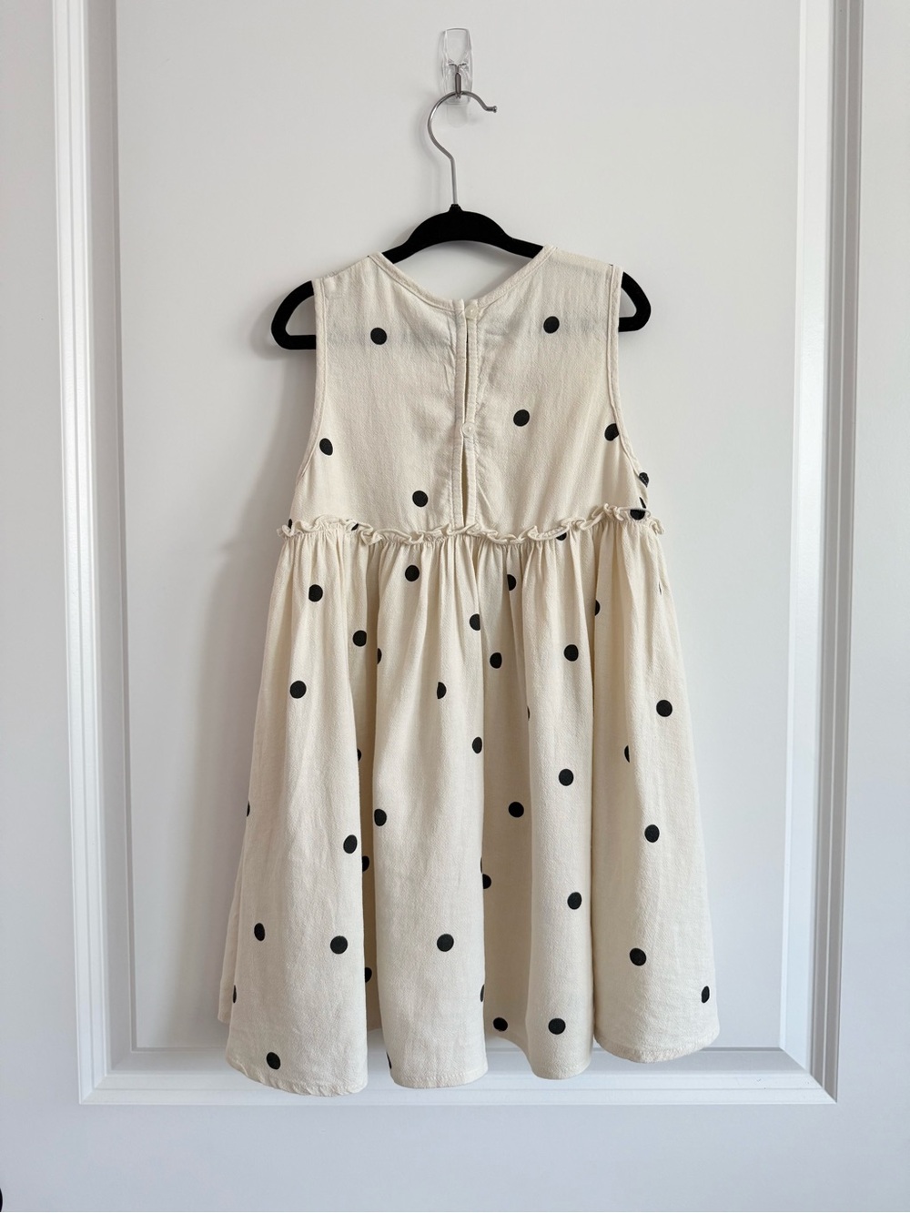 RYLEE + CRU • size 4-5y • Harper Dress Polka Dot Cream & Black Babydoll Dress - Picture 7 of 7